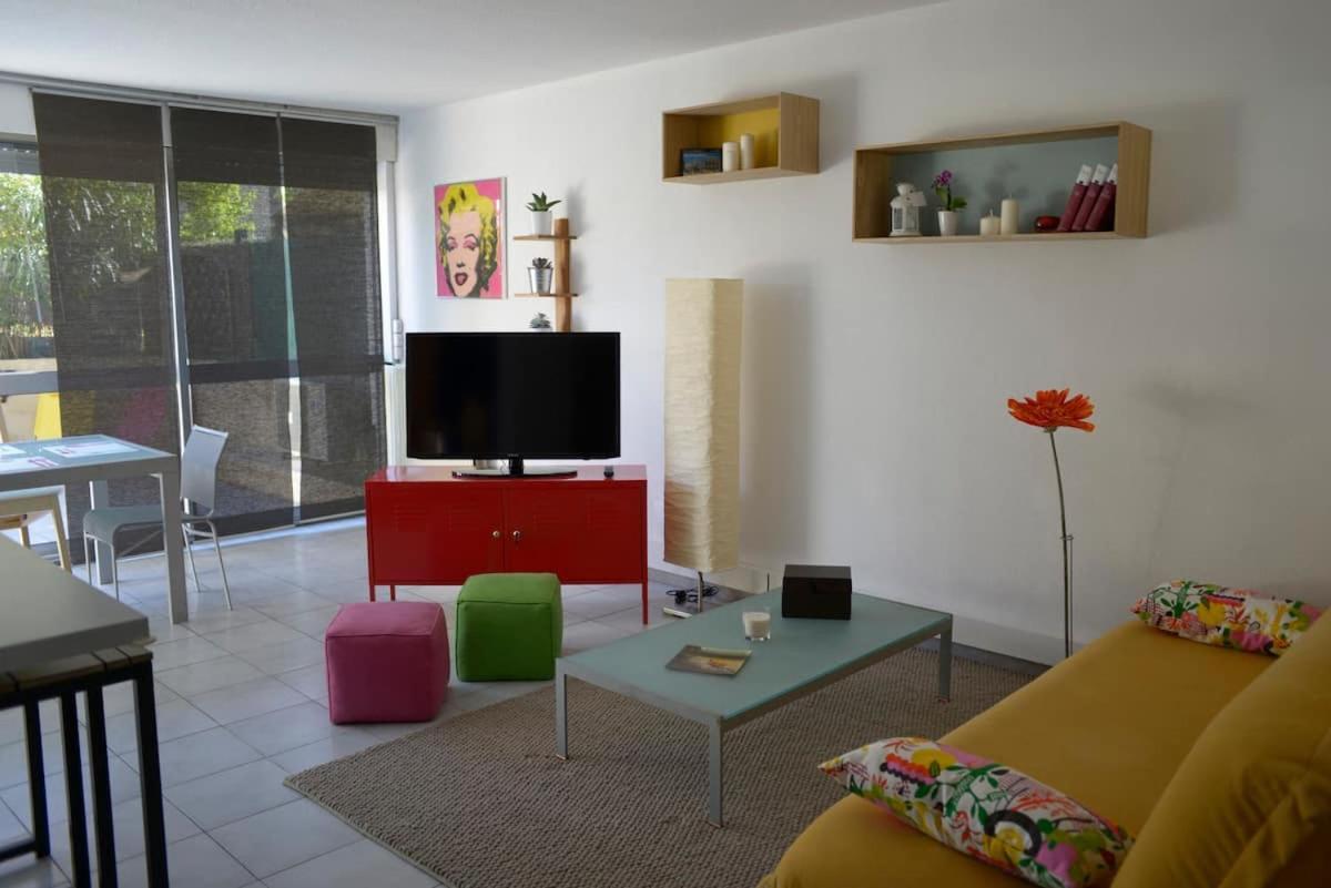 F3 Climatise-Terrasse 30 M2- Parking-Antigone Apartment Montpellier Bagian luar foto